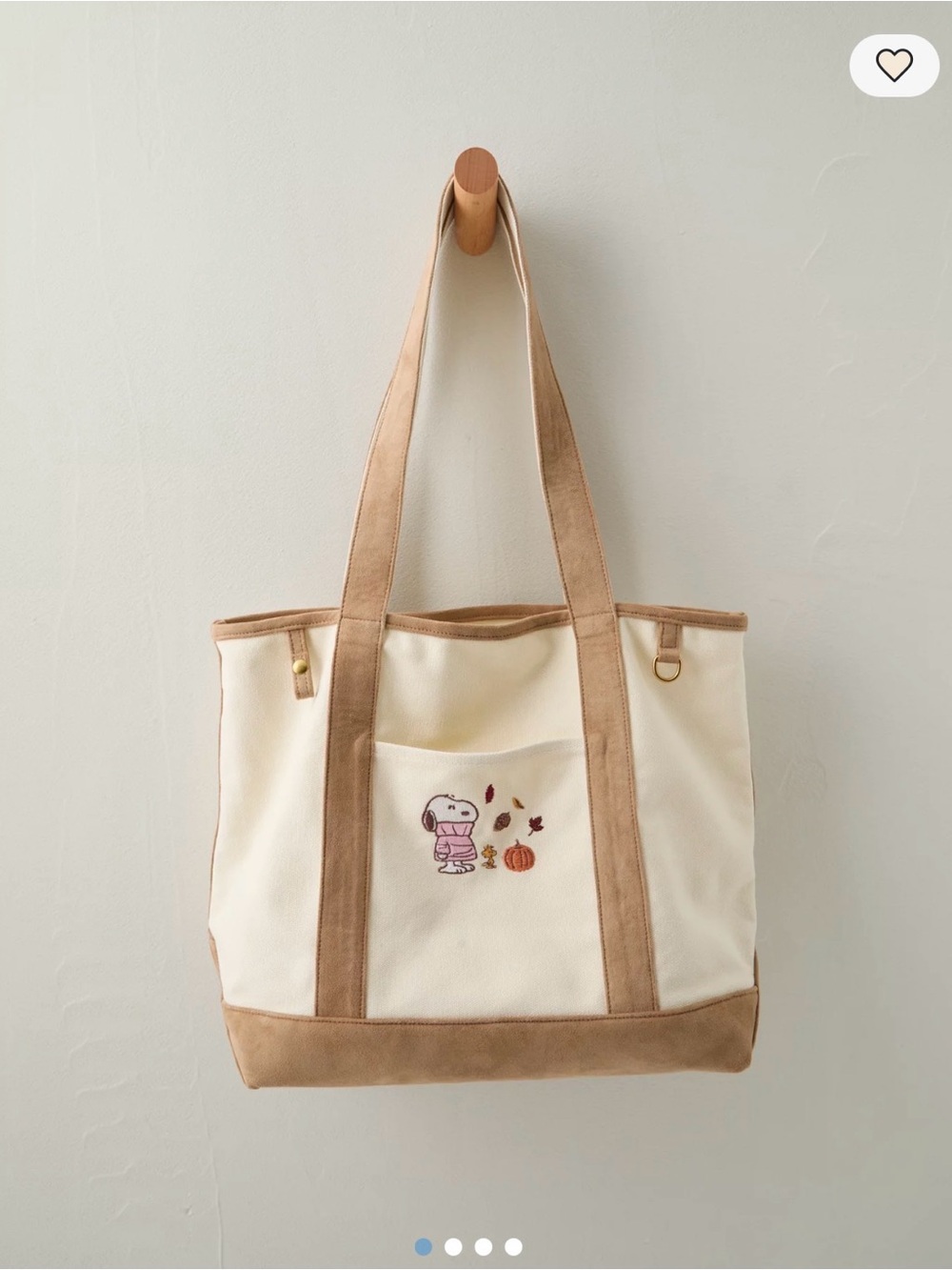 AE NWT Off Duty Snoopy Tote Bag